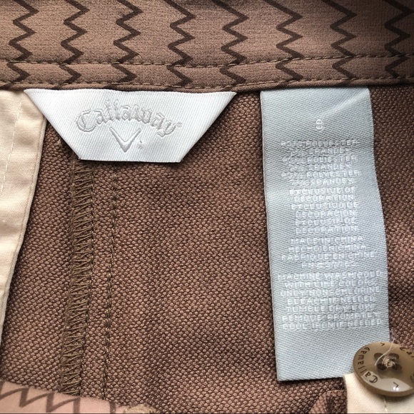 Women's Brown Callaway Golf Shorts Size: 8 - Picture 3 of 5